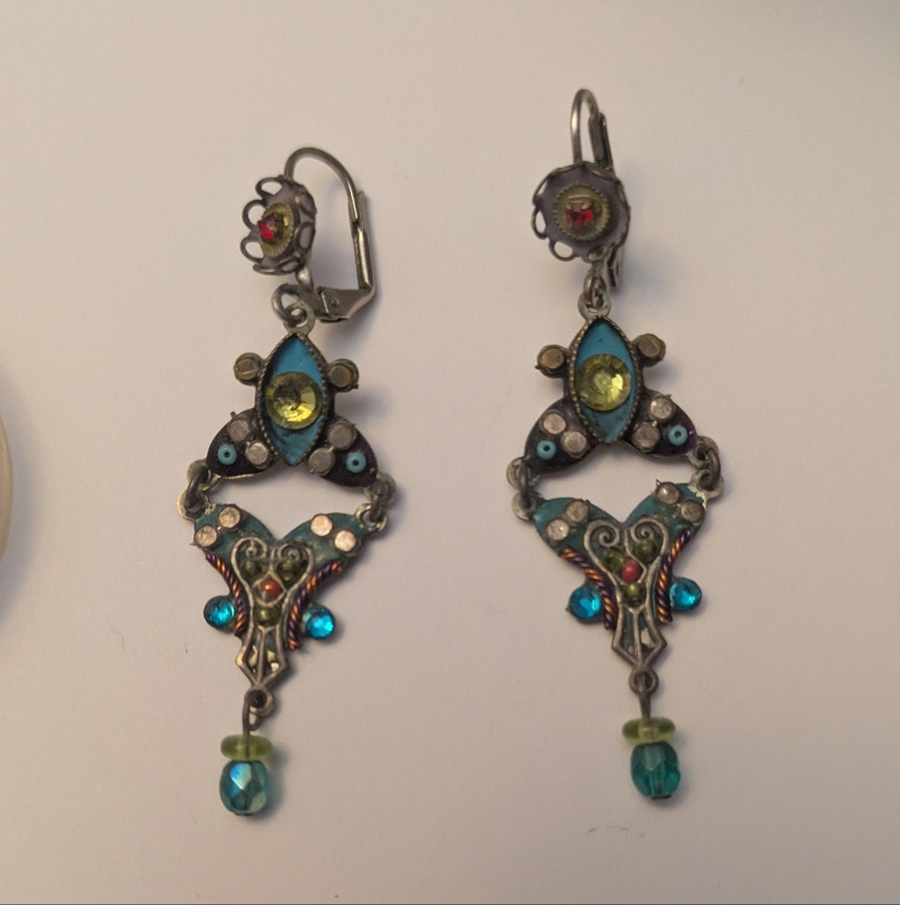 Elegant Multicolor Dangle Earrings